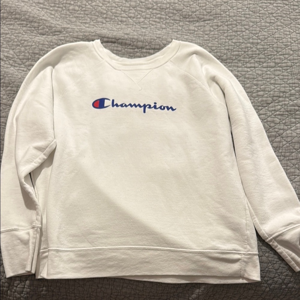Champion Classic White Crewneck